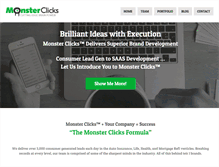 Tablet Screenshot of monsterclicks.com